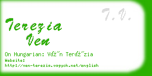 terezia ven business card